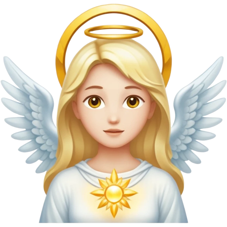 divinidad angelica de luz emoji