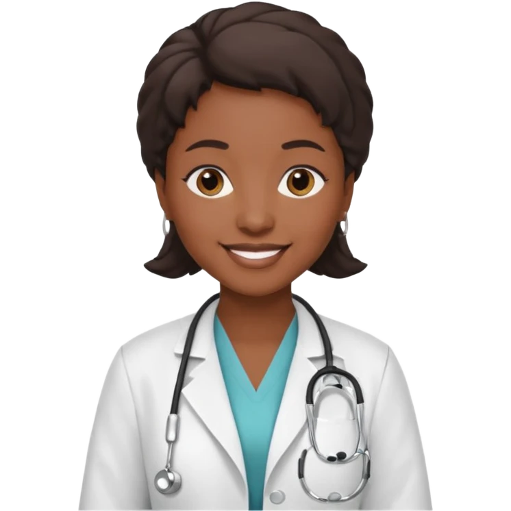 black woman doctor emoji