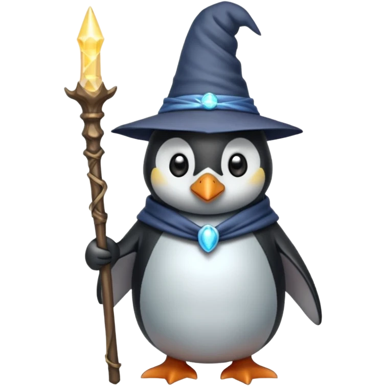 Penguin Wizard emoji