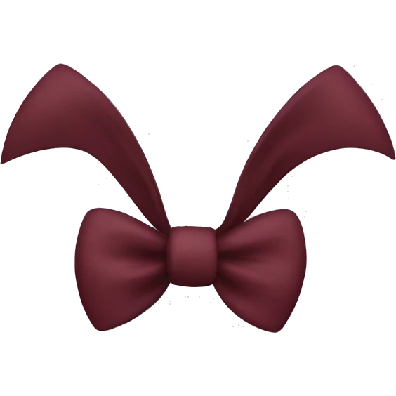 Maroon bow emoji