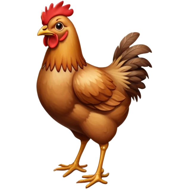 A chicken crossing a road emoji