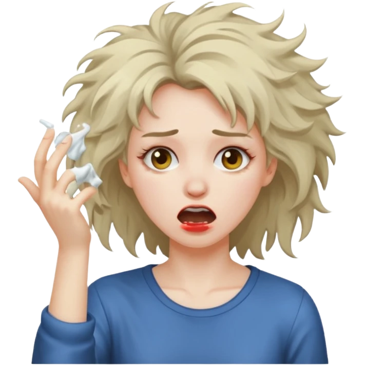 Lady puking emoji
