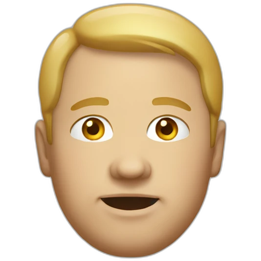 Rotund white man emoji