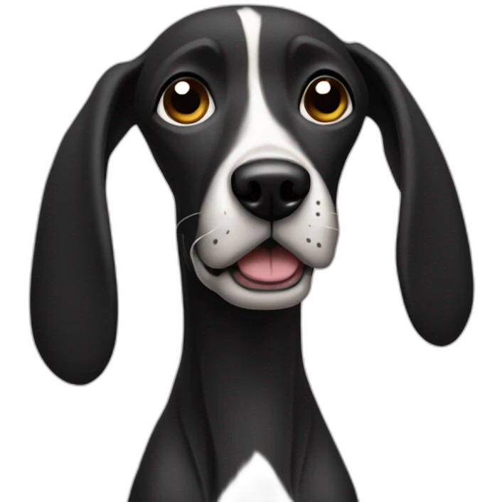 skinny-dog, black, mcnab, Mexican, street-dog emoji
