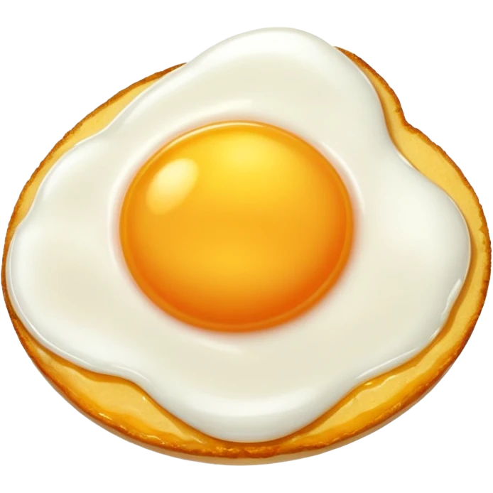 Fried egg without egg white emoji