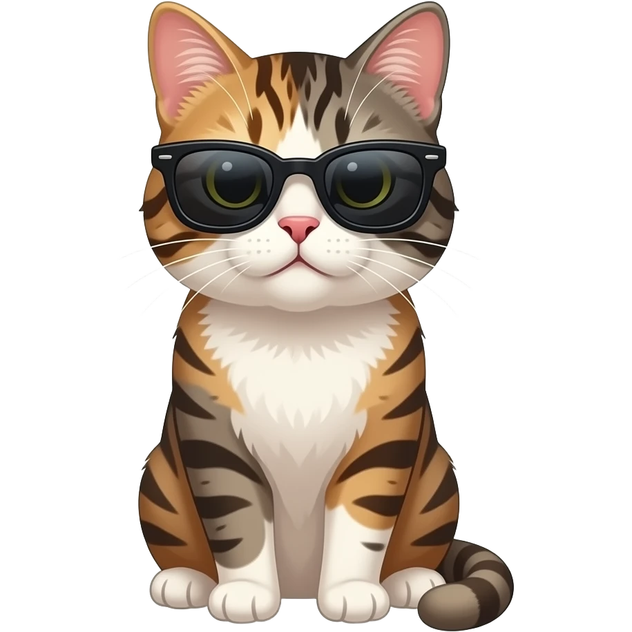 Cat wearing sunglasses emoji