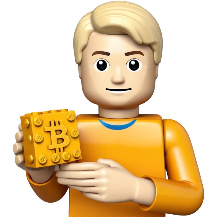 hackeur lego homme bitcoin emoji