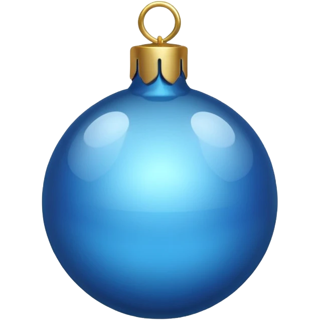 Christmas bauble Blue emoji