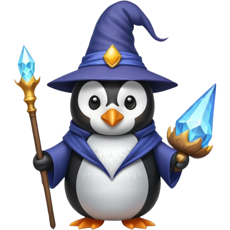Penguin Wizard emoji