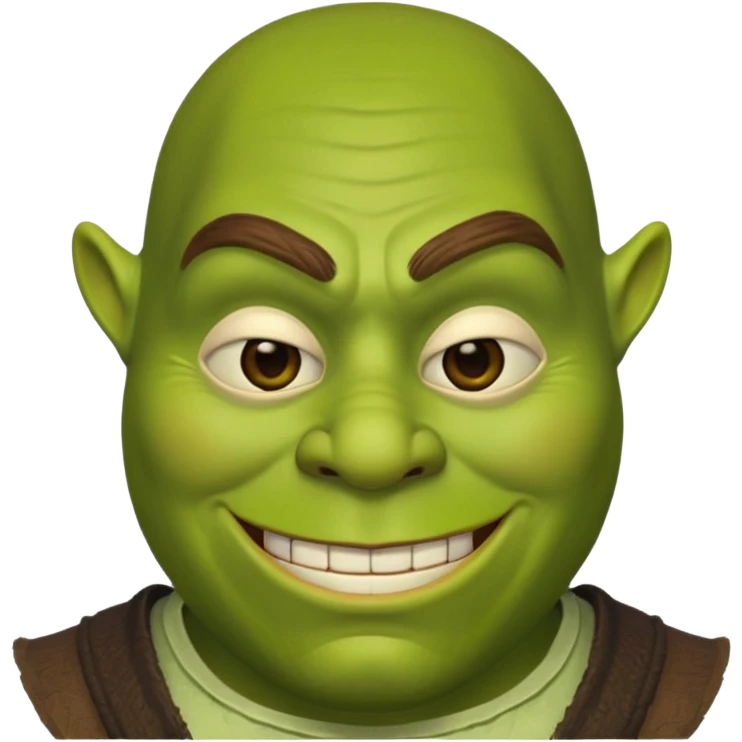 Нарисуй шрэка с маской анонимуса emoji