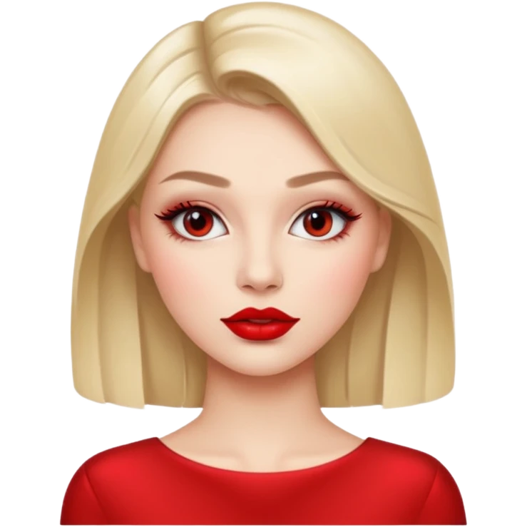 A beautiful girl in salon makeup artist  emoji