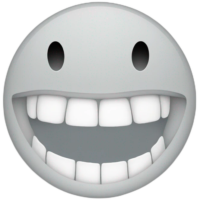 smile teeth emoji