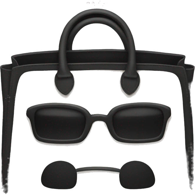 Black birkin bag emoji