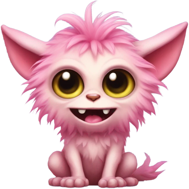 gremlin monster cute pink  emoji