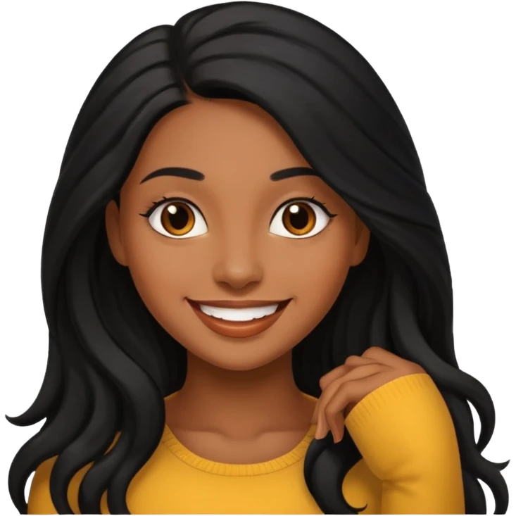 Brown skin women pussy emoji