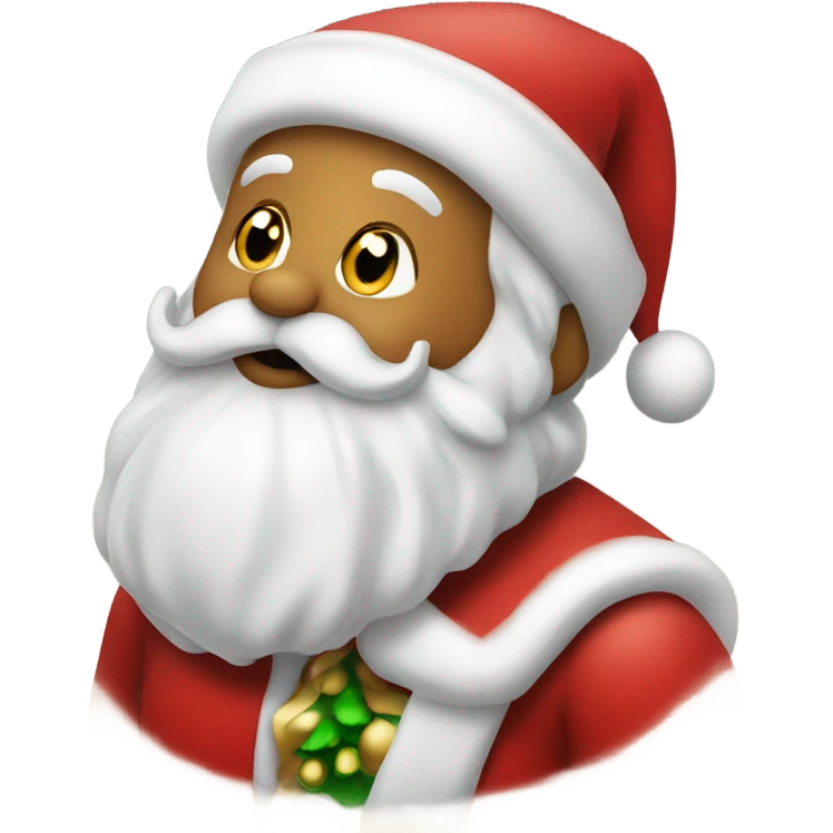 Kissing Santa Claus emoji