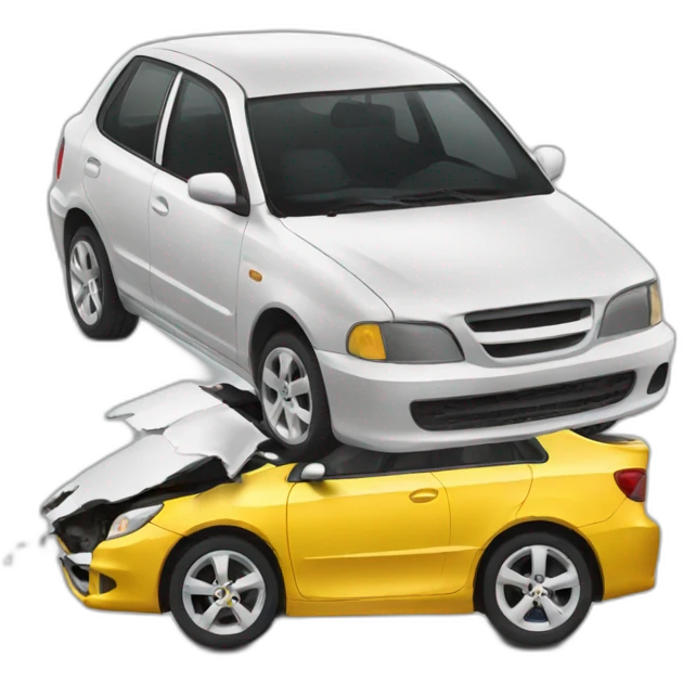 Broken car emoji