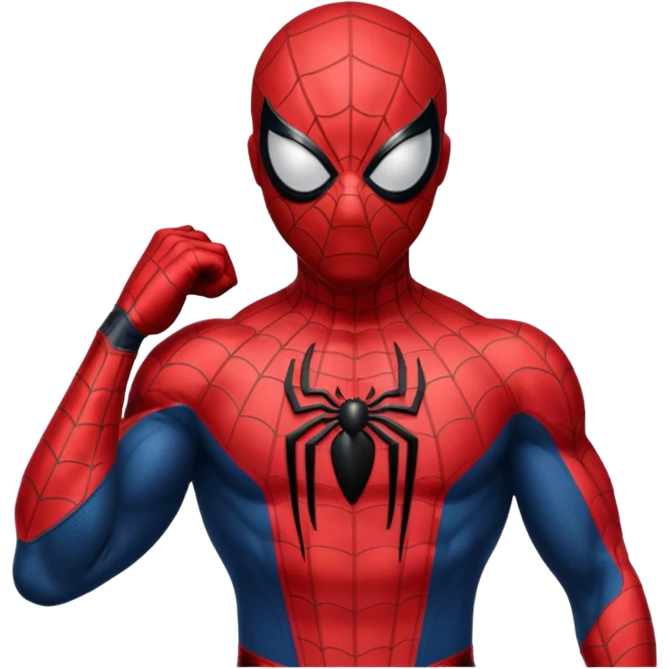 Creat black spider man emoji