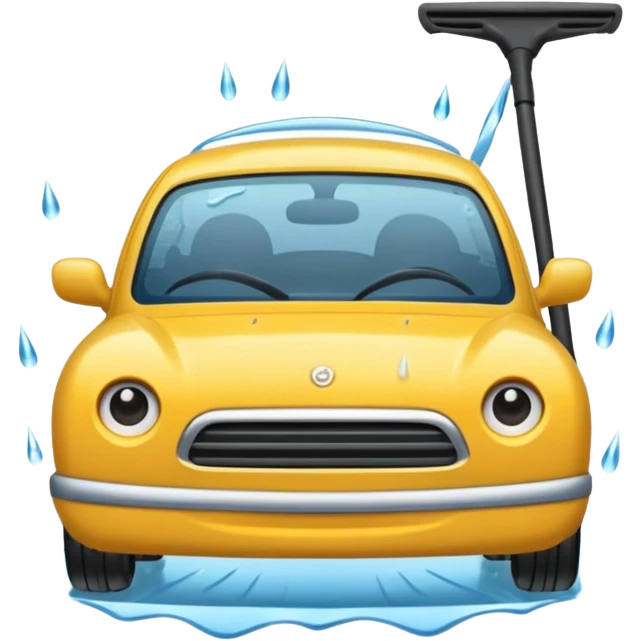 windshield wiper in rain emoji