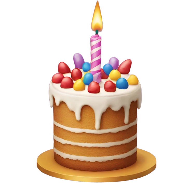 Birthday cake emoji