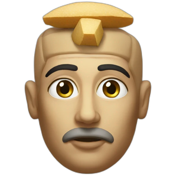 Egyptian prisdent eating emoji