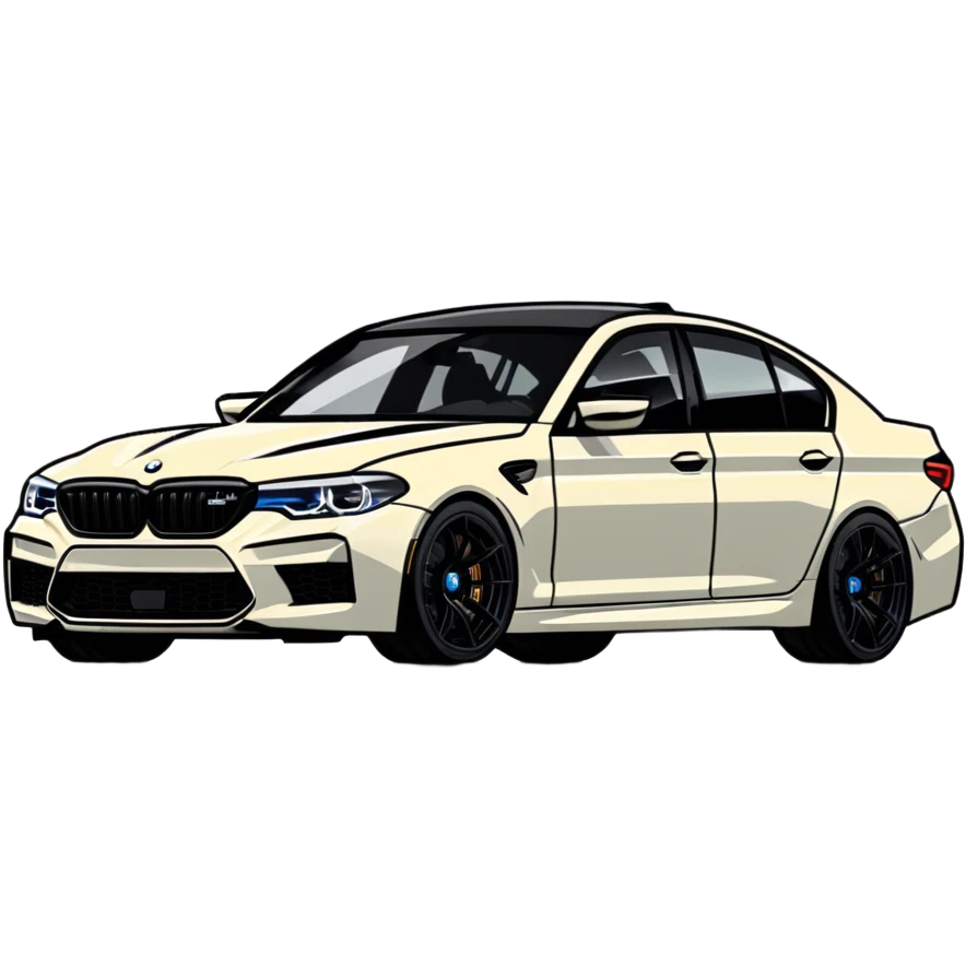 BMW M5 performance car emoji