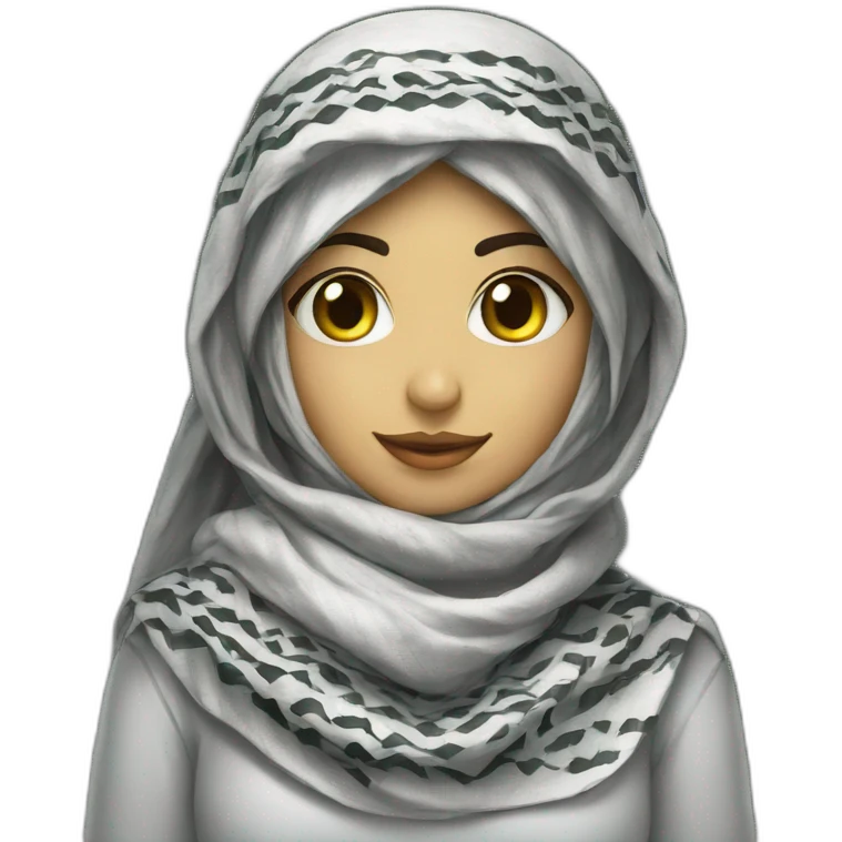 Keffiyeh girl emoji