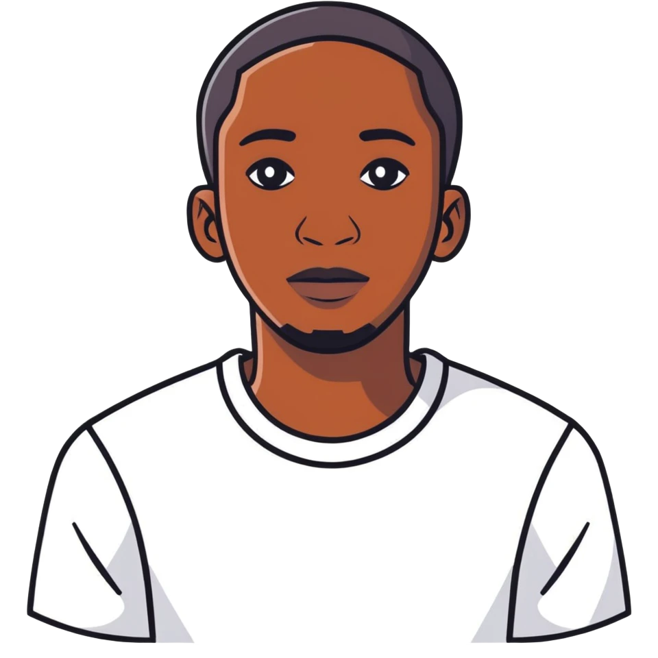 Black ugly man  emoji