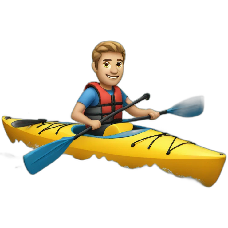 Man kayaking emoji