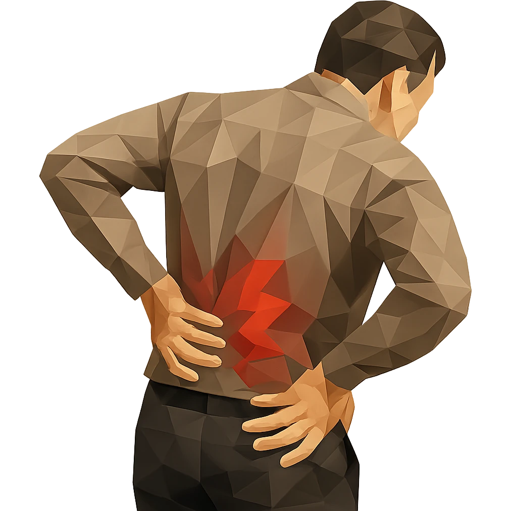 man with backache emoji