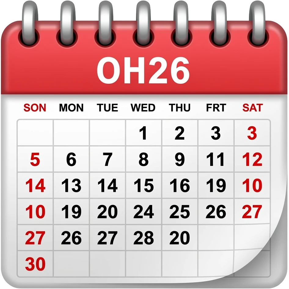 calendario 2026 emoji