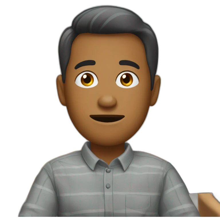 working from home alone emoji