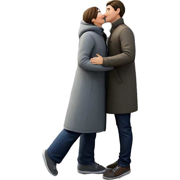 couple under cloudy sky emoji