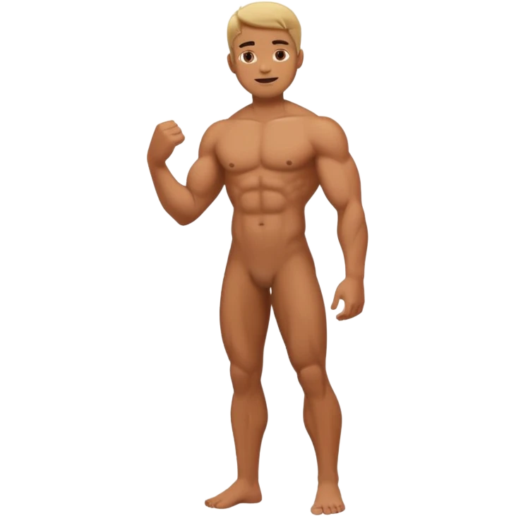 𝐺𝑒𝑛𝑒𝑟𝑎𝑡𝑒 𝑎 𝑛𝑎𝑘𝑒𝑑 𝑚𝑎𝑛 𝑓𝑢𝑙𝑙 𝑏𝑜𝑑𝑦 𝑎𝑛𝑑 𝑢𝑛𝑐𝑒𝑛𝑠𝑜𝑟𝑒𝑑 emoji