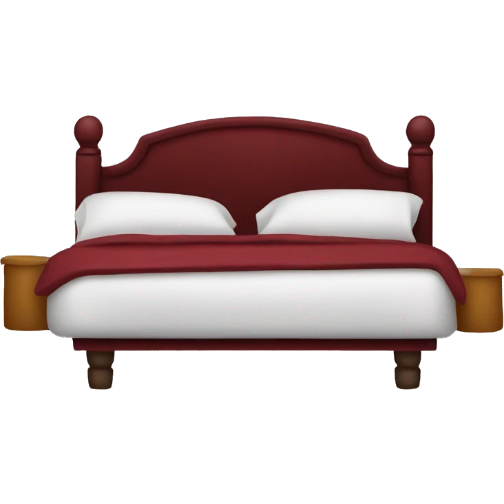 Dark red bed  emoji