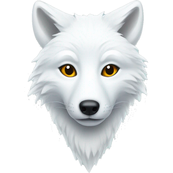 white fox with ice on forehead emoji