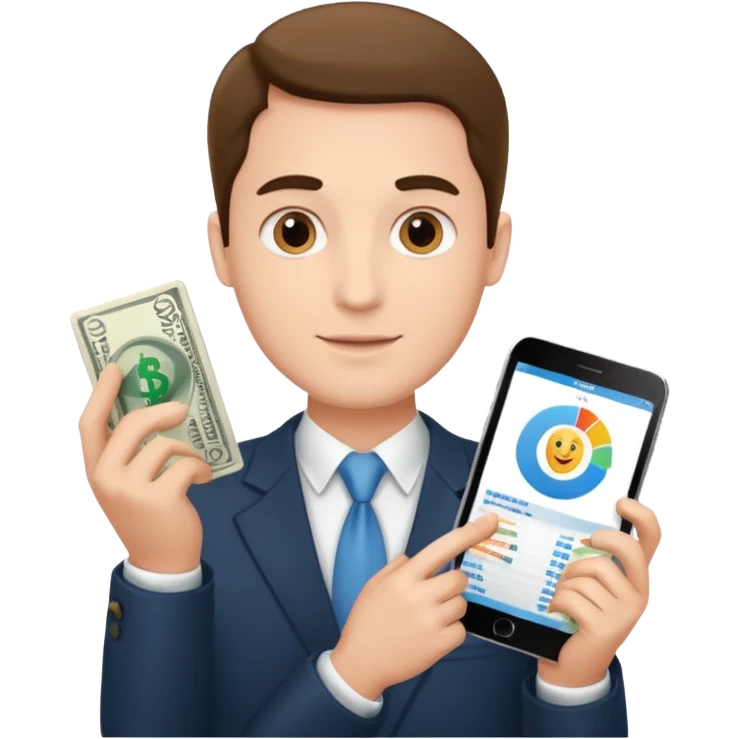 customized investment plan with man emoji