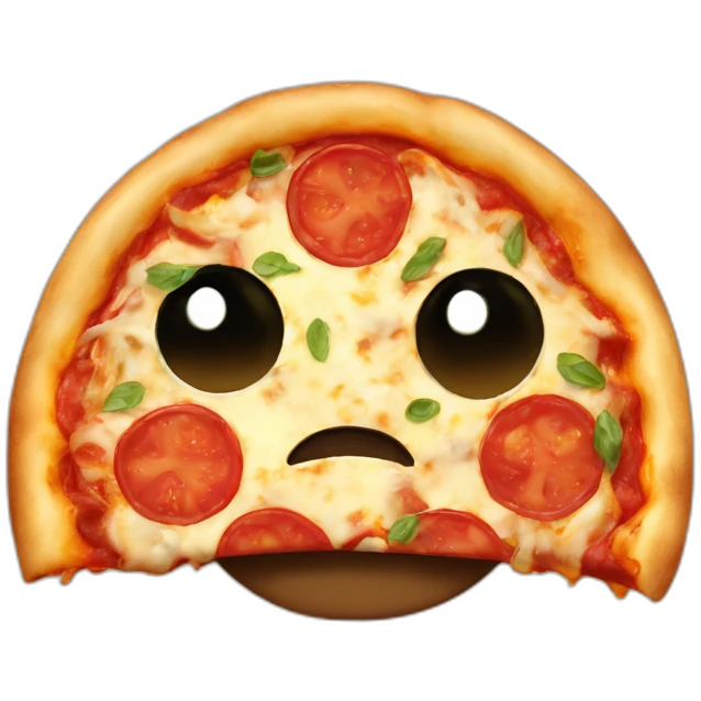 pizza head emoji