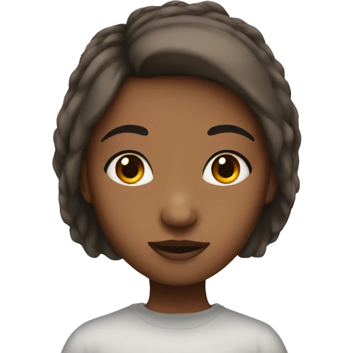 Girl with edges emoji