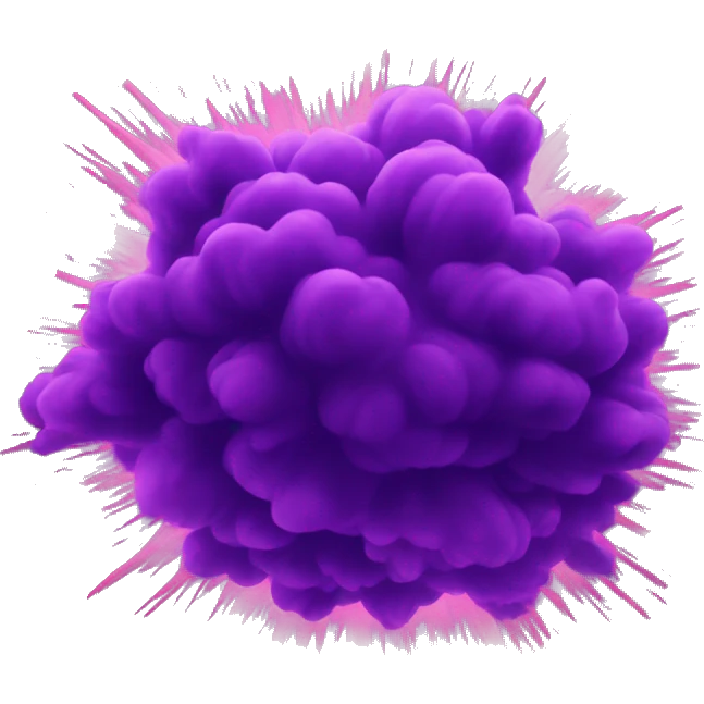 purple explosion  emoji