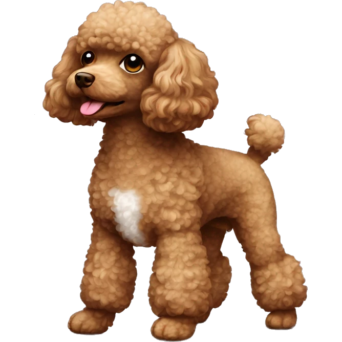 Toy poodle,brown emoji