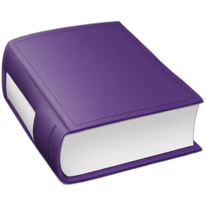 purple book with "CB" in the cover emoji