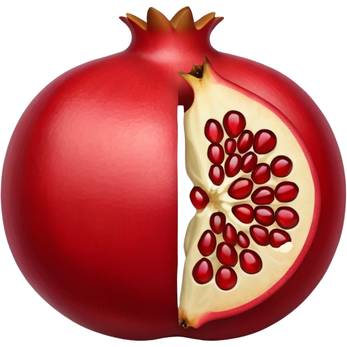 رمانه نصف مفتوحة emoji