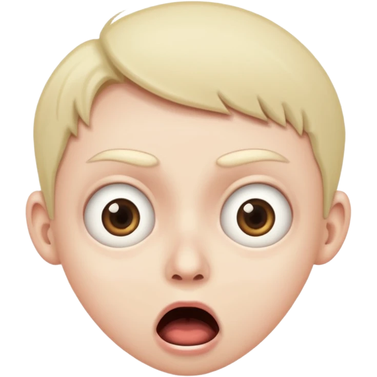 Frightened face emoji emoji