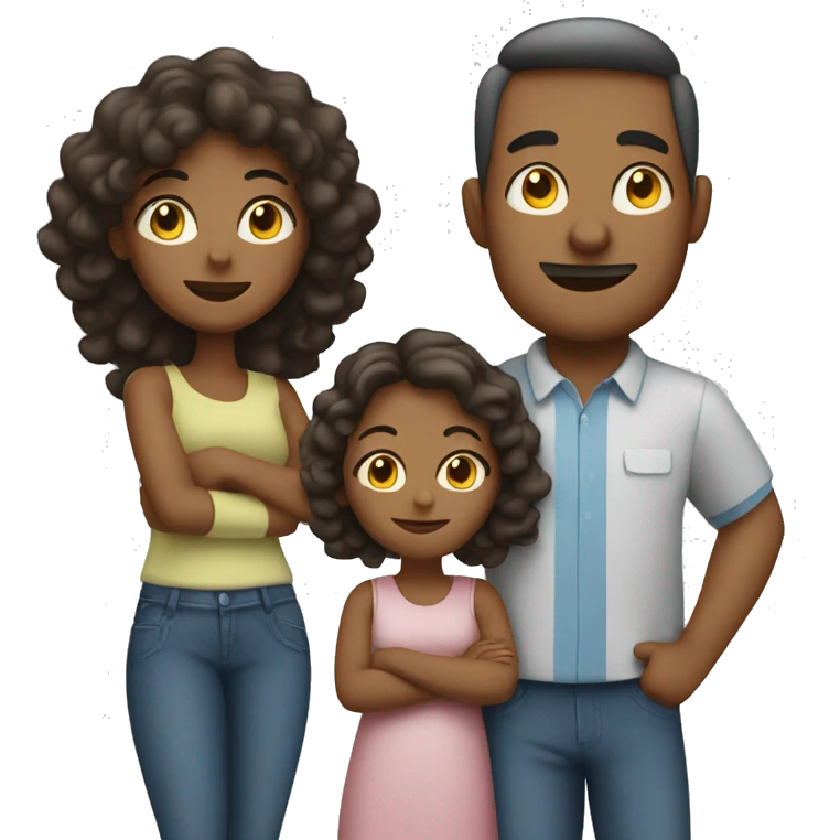 Family of four 1 mom 1 dad 1 girl 1 boy emoji