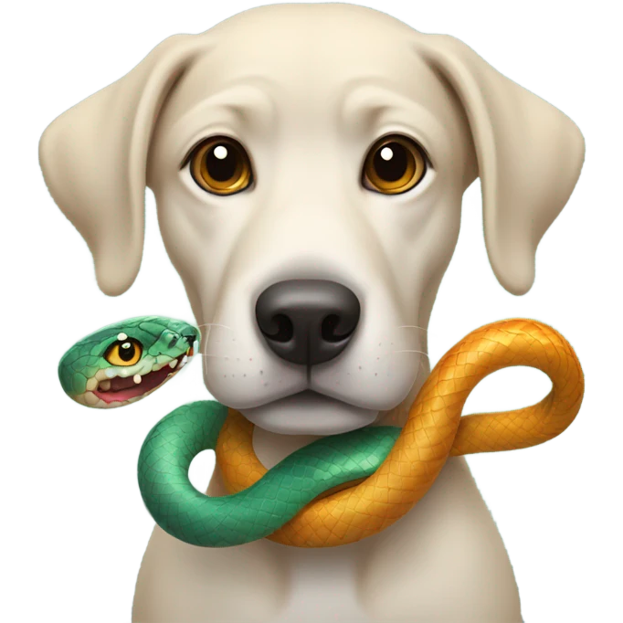 DOG snake emoji