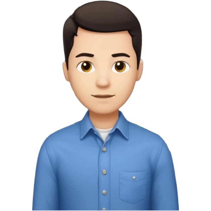 silhouette of a light-haired man standing next to a project board emoji