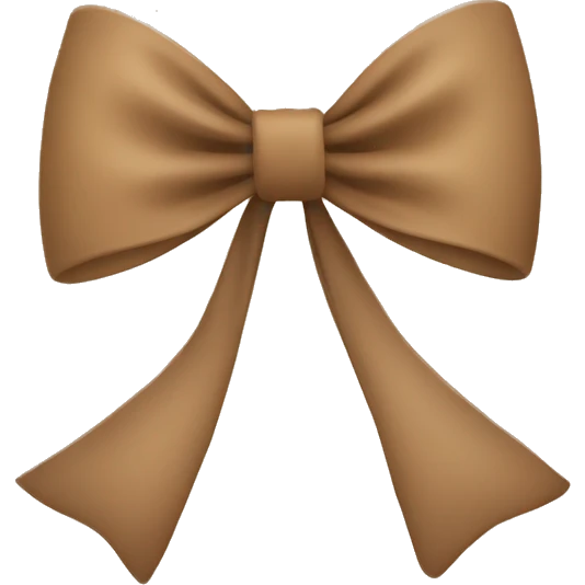 Light brown bow emoji