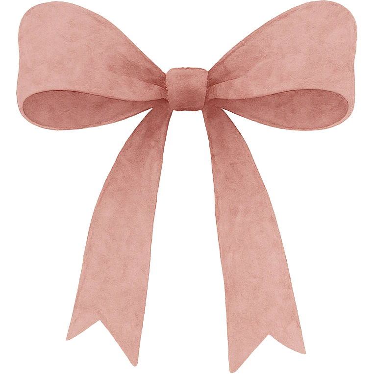 a bow in burgundy color emoji