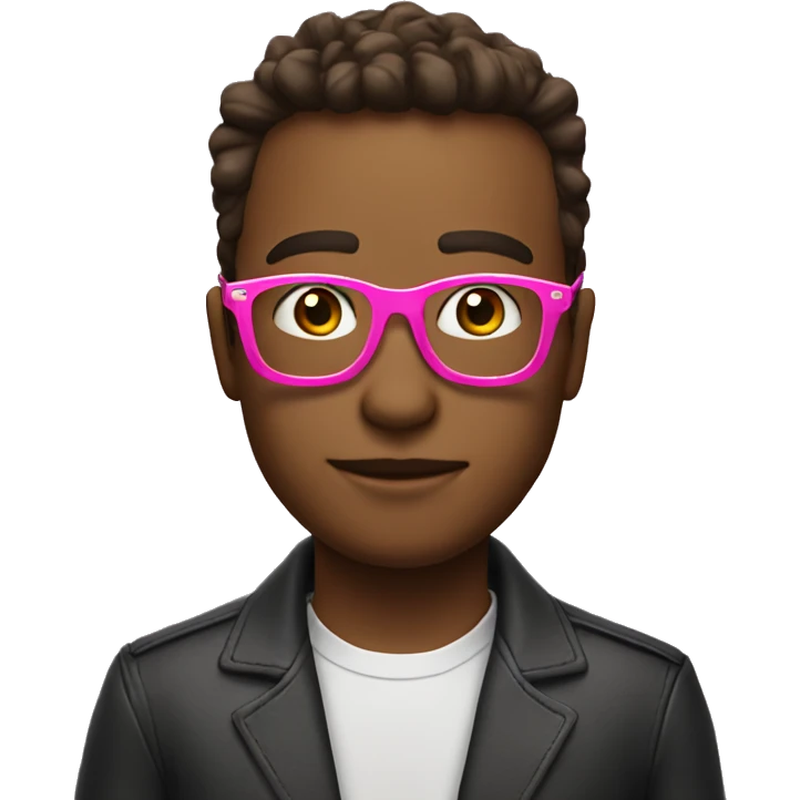 Elon Max in pink glasses emoji